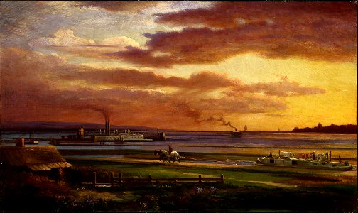 Lars Gustaf Sellstedt - Buffalo Harbor, 1871