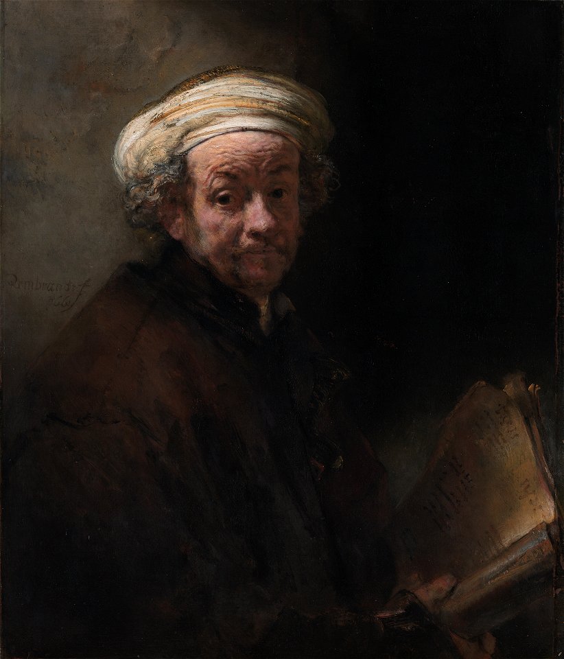 Selfportrait as Saint Paul, by Rembrandt