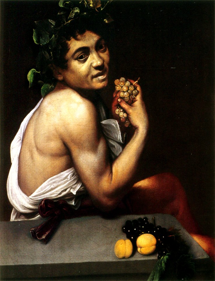 Self-portrait as the Sick Bacchus by Caravaggio