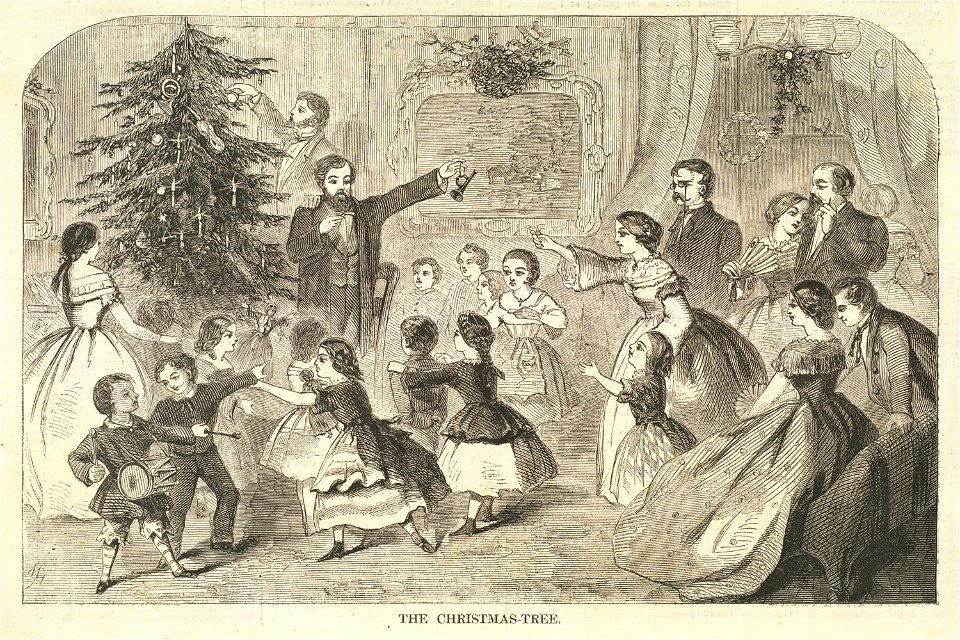The Christmas tree (Boston Public Library)