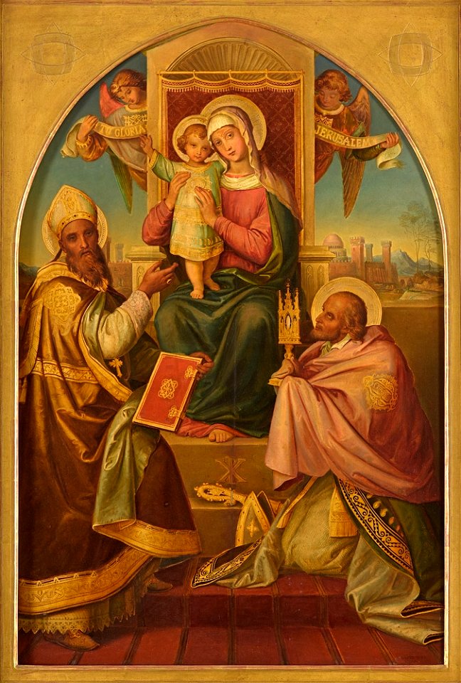 Seitz Thronende Madonna und Heilige 1860