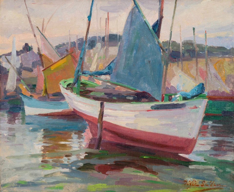 'The Blue Sail, Concarneau' by Dixie Selden