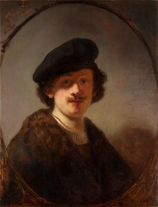 Self-Portrait with Shaded Eyes, Rembrandt van Rijn, 1634, The Leiden Collection, New York