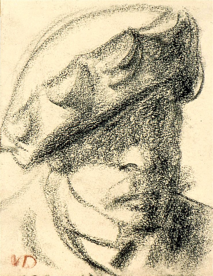 Self-Portrait with Beret by Theo van Doesburg Centraal Museum AB4537
