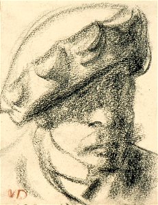 Self-Portrait with Beret by Theo van Doesburg Centraal Museum AB4537