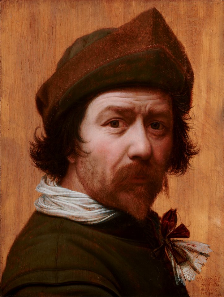 Self-Portrait by Huijgh Pietersz. Voskuijl Mauritshuis 955