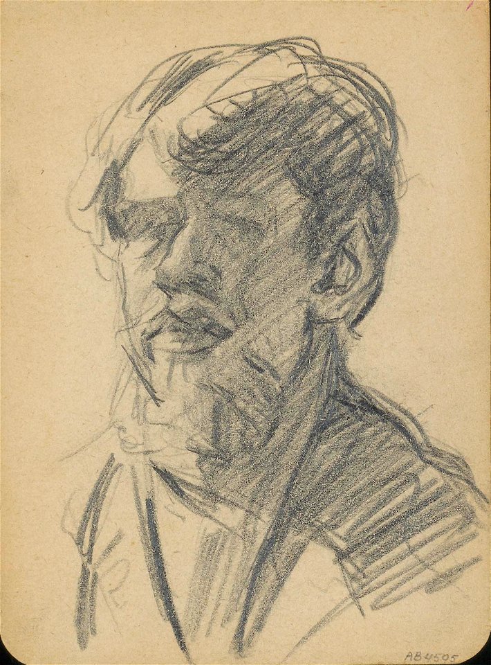 Self-Portrait with Beard by Theo van Doesburg Centraal Museum AB4505