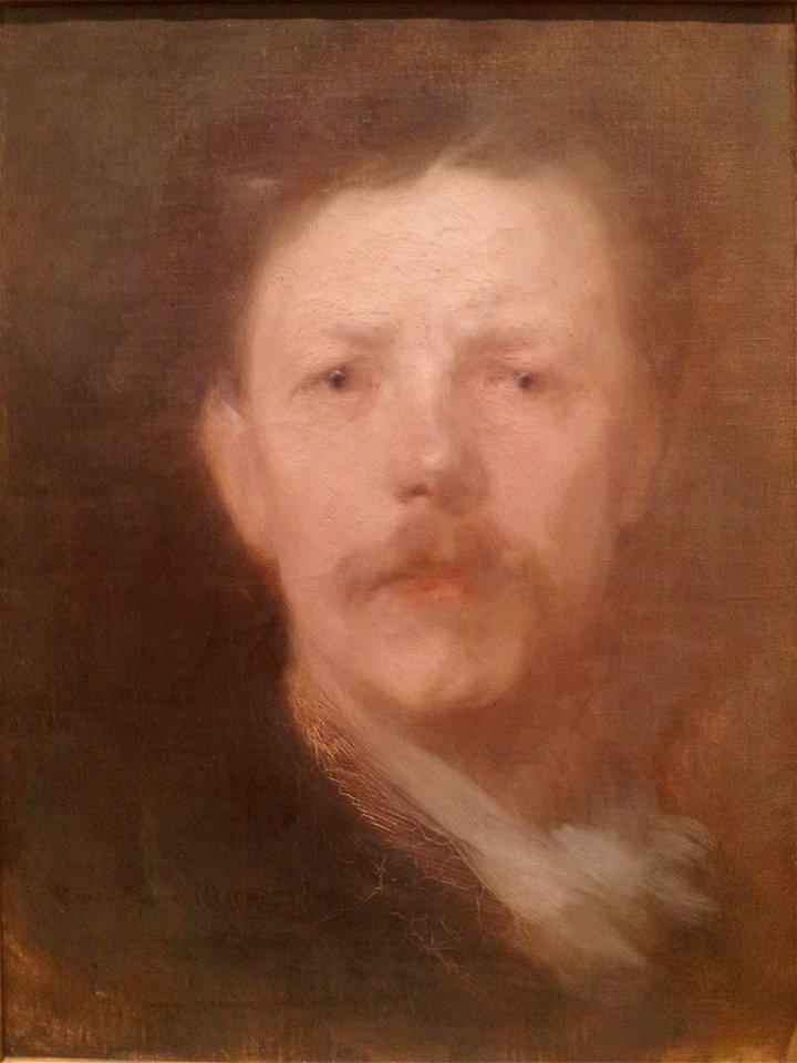 Self-portrait by Eugene Carriere 1889