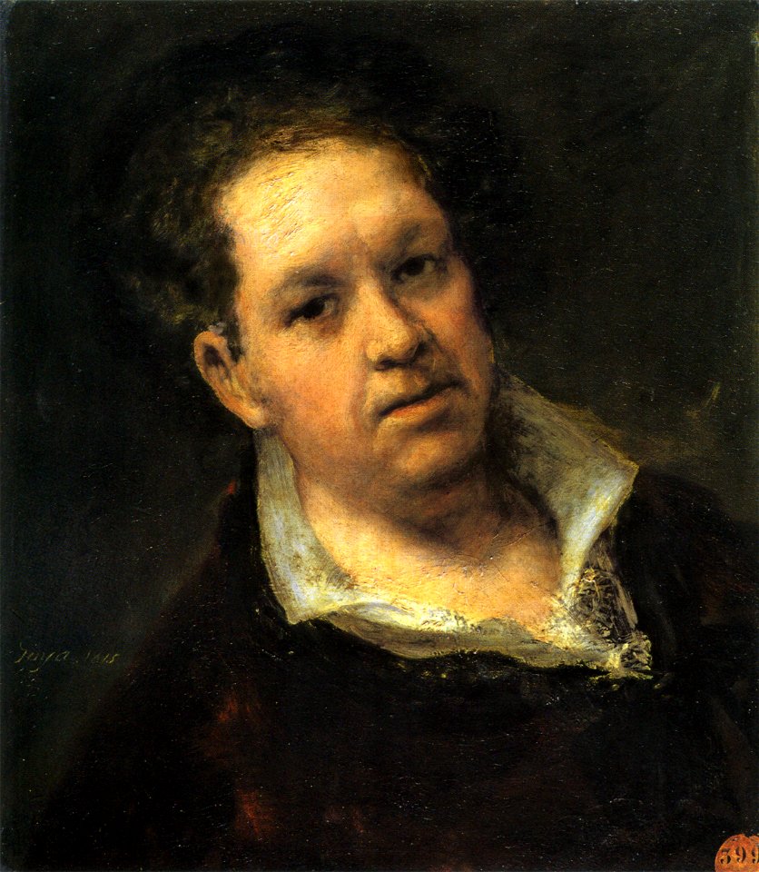 Self-portrait at 69 Years by Francisco de Goya
