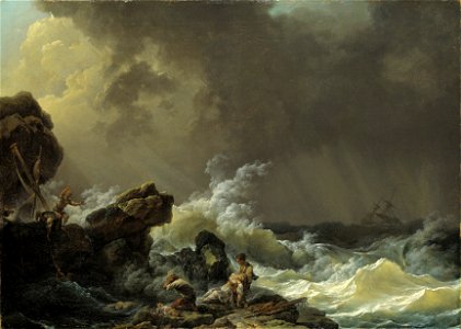 Shipwreck (Philippe-Jacques Loutherbourg d.y.) - Nationalmuseum - 17852. Free illustration for personal and commercial use.