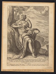 Sibylla Persica 1575 print by Anthonie Blocklandt van Montfoort, S.I 40775, Prints Department, Royal Library of Belgium