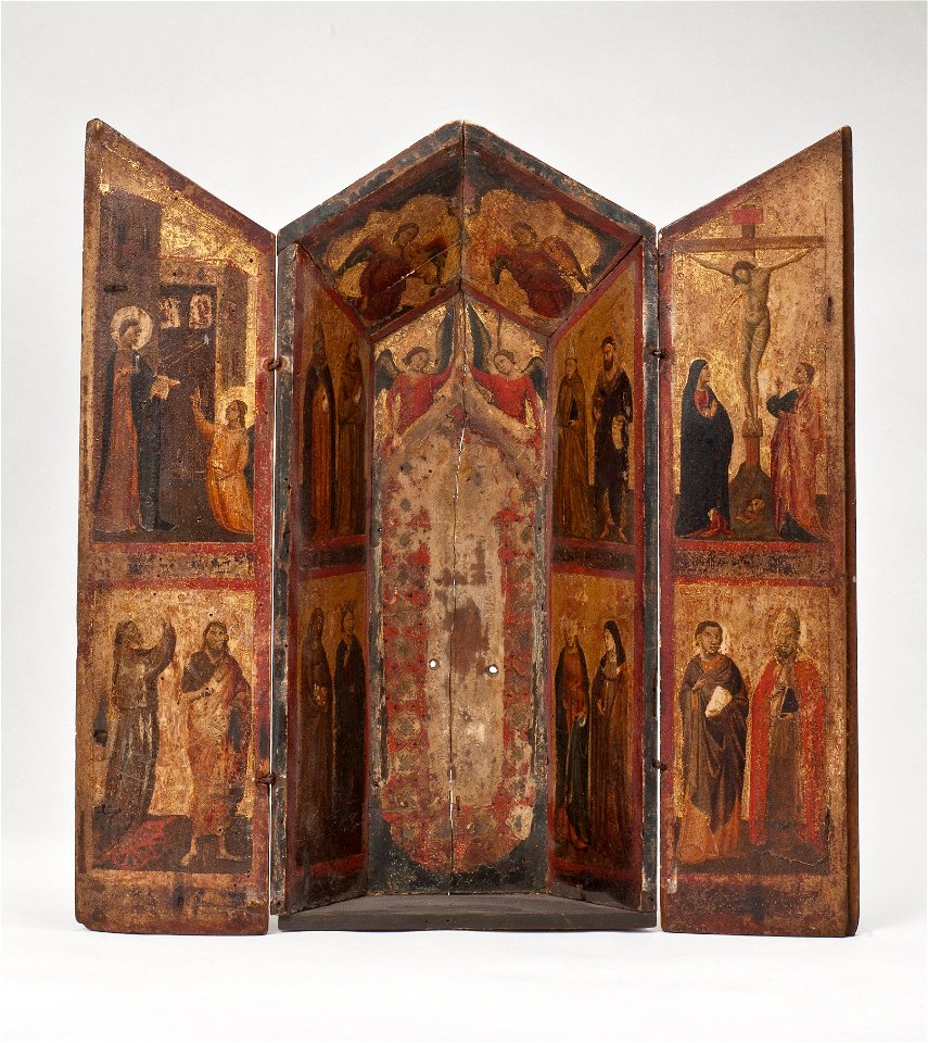 Shrine with the Crucifixion, Saints and Angels (Taddeo Gaddi) - Nationalmuseum - 20005