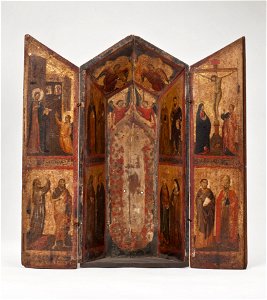 Shrine with the Crucifixion, Saints and Angels (Taddeo Gaddi) - Nationalmuseum - 20005