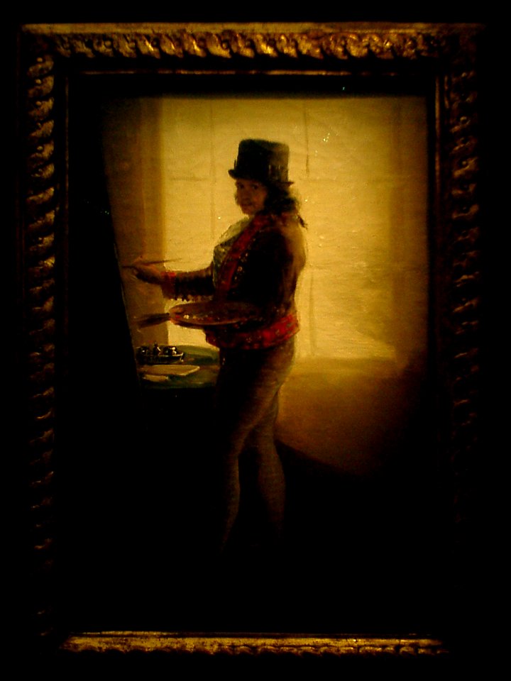 Self-portrait in the Studio by Francisco de Goya (framed)