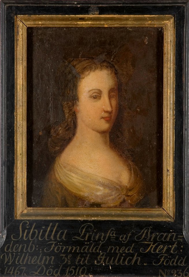 Sibylla, 1467-1510, prinsessa av Brandenburg hertiginna av Jülich och Berg - Nationalmuseum - 15585