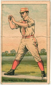 Shomberg, Indianapolis Hoosiers, baseball card portrait LCCN2007680768