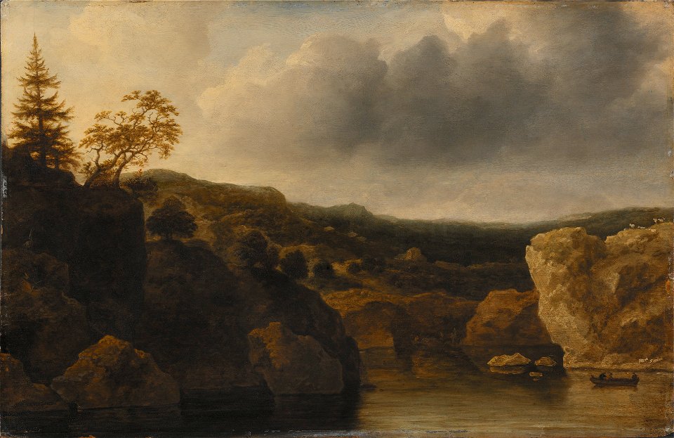Shore with Steep Cliffs (Allaert van Everdingen) - Nationalmuseum - 17424