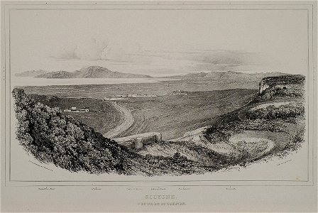 Sicyone Vue prisse du théatre - Stackelberg Otto Magnus Von - 1834