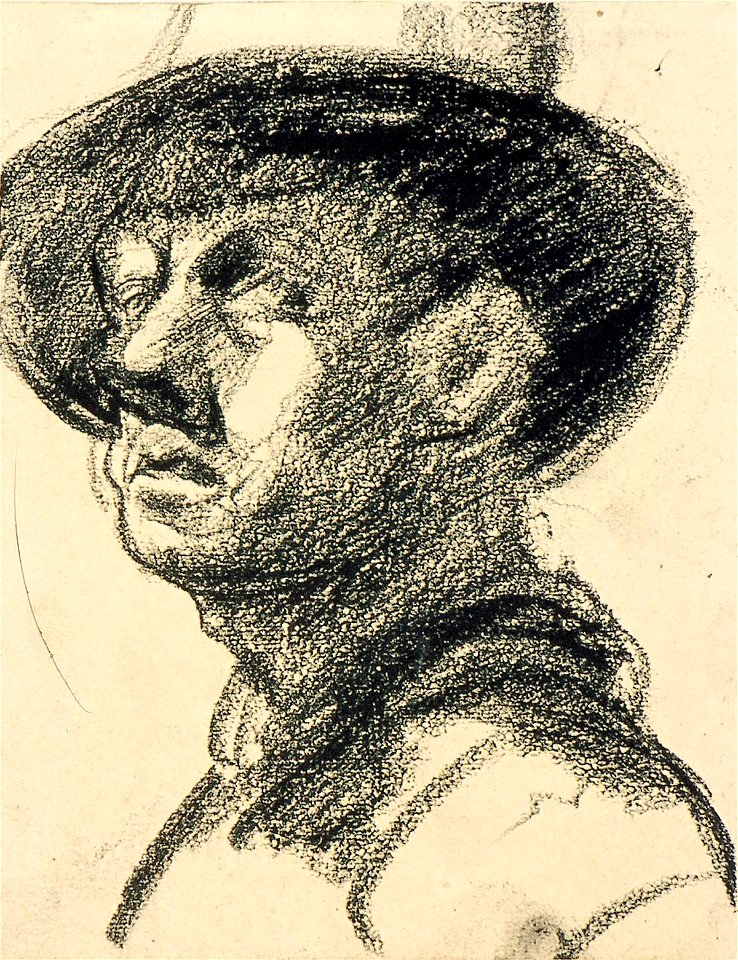 Self-Portrait with Hat, Three-Quarter View by Theo van Doesburg Centraal Museum AB4536