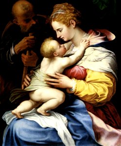 Girolamo Siciolante Da Sermoneta - The Holy Family - WGA21196. Free illustration for personal and commercial use.