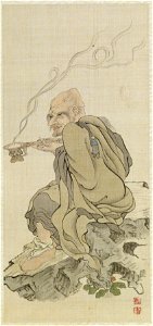 Shodo-sho - Leaf from Album Depicting the Sixteen Lohans (Arhats) - Walters 3516716