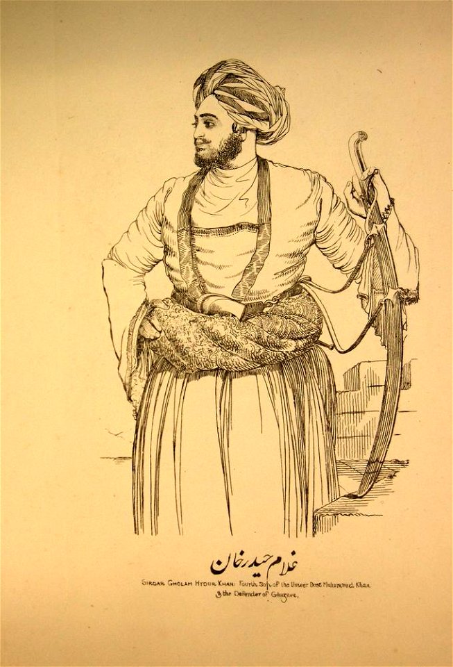 Sidar Gholam Hydur Khan- Fourth Son of the Umeer Dost Muhummud Khan. (BM As2006,Prt.308)