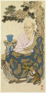 Shodo-sho - Leaf from Album Depicting the Sixteen Lohans (Arhats) - Walters 3516717