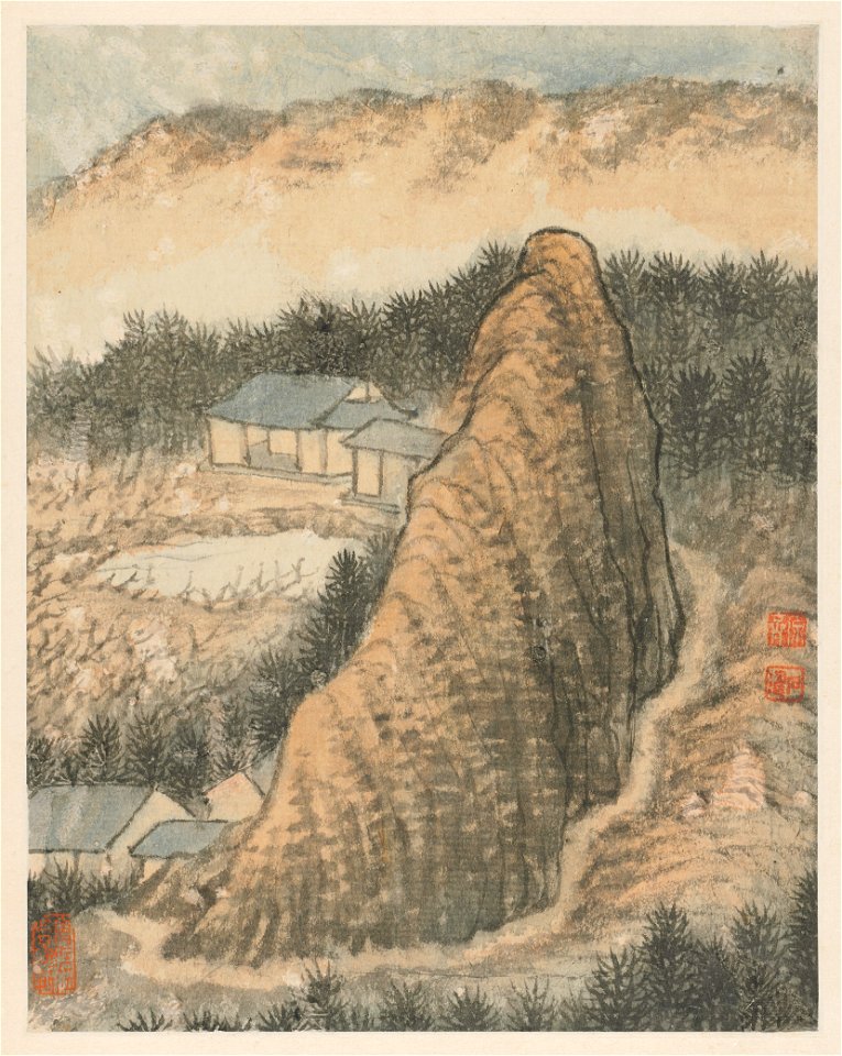 Shitao - Reminiscences of Qinhuai River - 1966.31.7 - Cleveland Museum of Art