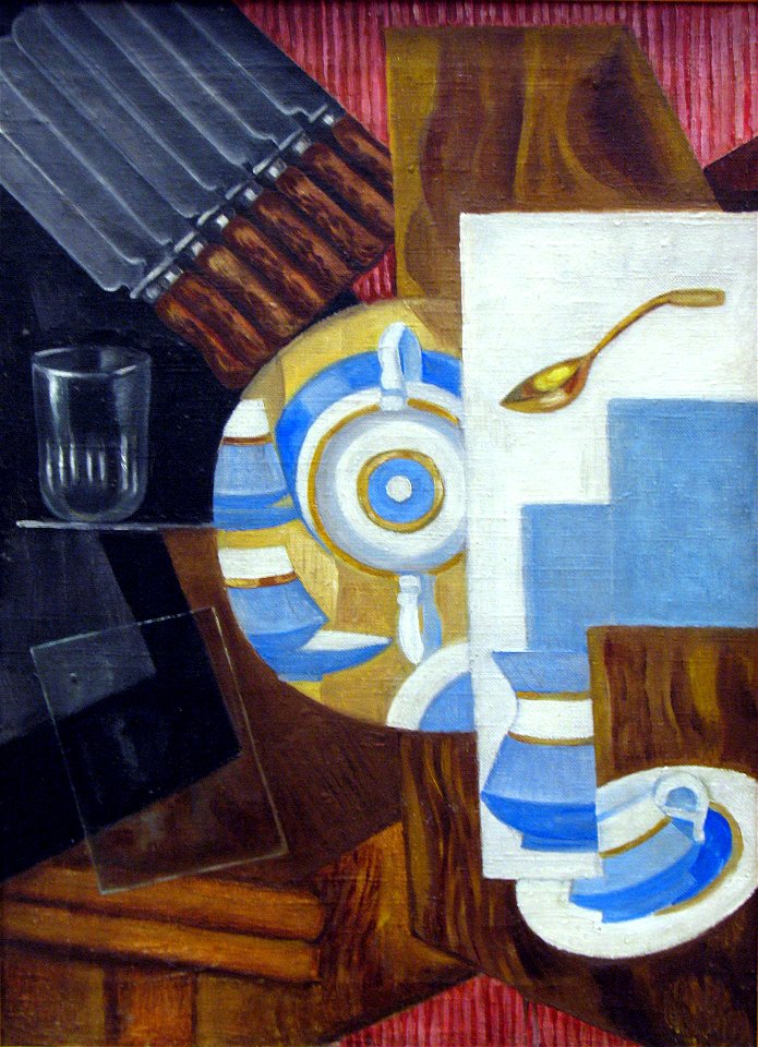 Sideboard with Dishes (Rozanova, 1915) - anagoria