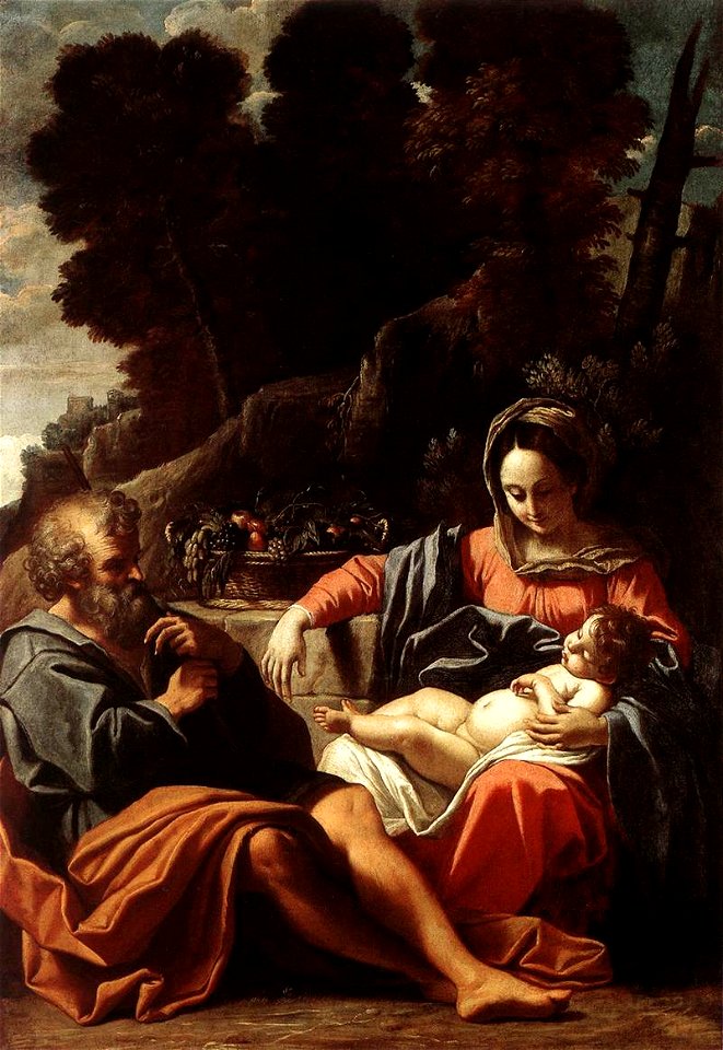 Sisto Badalocchio - The Holy Family - WGA01141