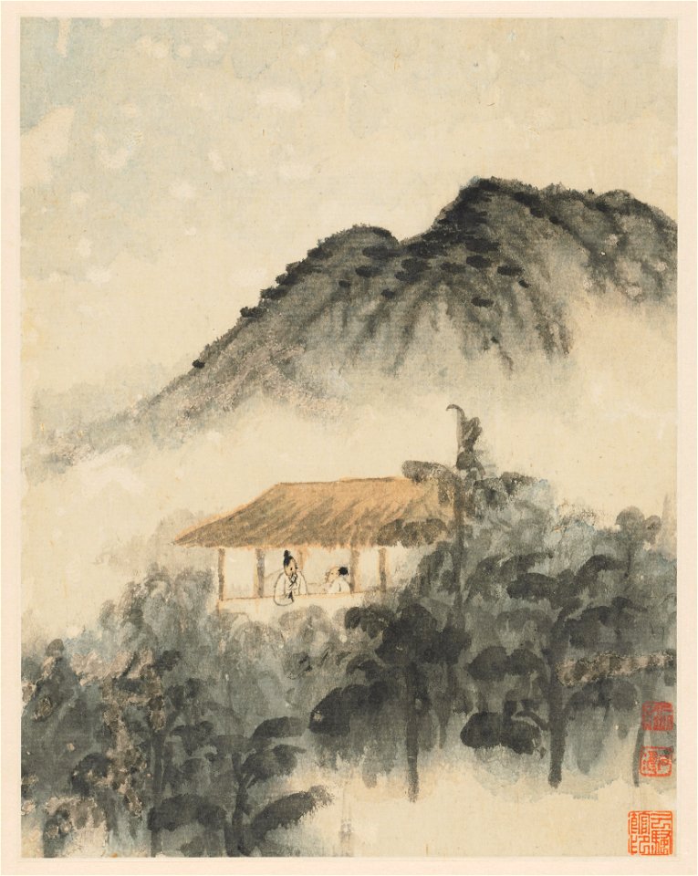Shitao - Reminiscences of Qinhuai River - 1966.31.3 - Cleveland Museum of Art
