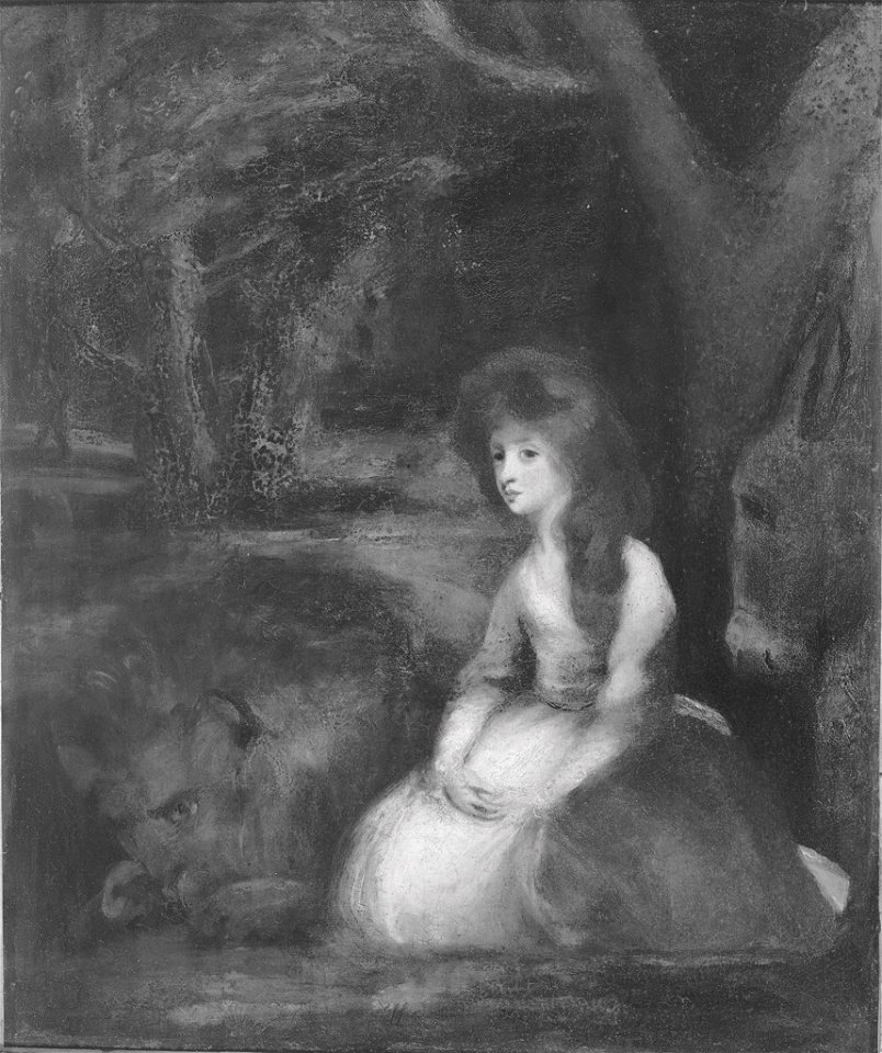 Sir Joshua Reynolds - Miss Elizabeth Beauclerc as Una with the Lion - 1963.109 - Fogg Museum