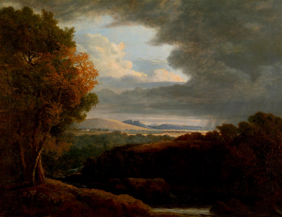 Sir William Elford (1749-1837) - Landscape with a Distant Country House - RCIN 404523 - Royal Collection