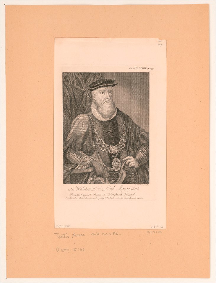 Sir Wolstan Dixie Lord Mayor 1585 LCCN2003690932