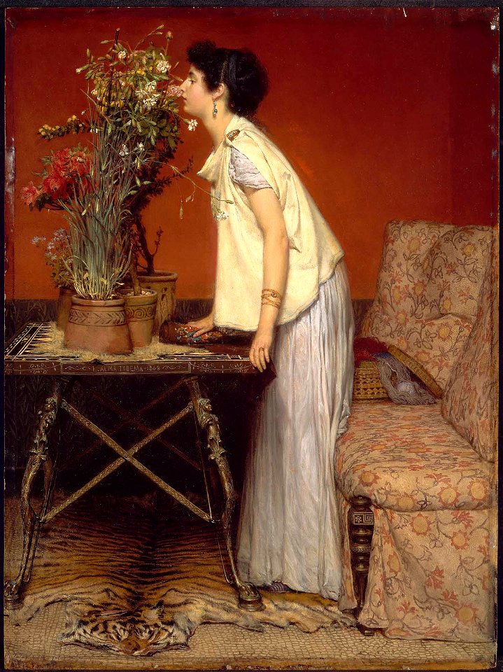 Sir Lawrence Alma-Tadema - Woman and Flowers - 41.117 - Museum of Fine Arts