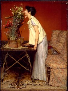 Sir Lawrence Alma-Tadema - Woman and Flowers - 41.117 - Museum of Fine Arts