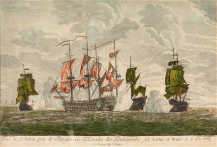 Sjöstrid-Engelska och franska örlogsmän 1772 - Sjöhistoriska museet - S 1313