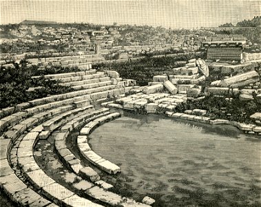 Siracusa Bagno di Diana (xilografia di Barberis 1892)