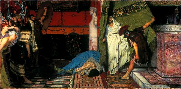 Sir Lawrence Alma-Tadema, RA, OM - A Roman Emperor (Claudius) - Walters 37165