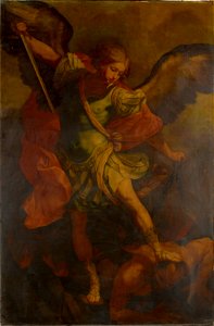 Sir Joshua Reynolds (1723-92) - Saint Michael the Archangel Slaying the Dragon - RCIN 405712 - Royal Collection