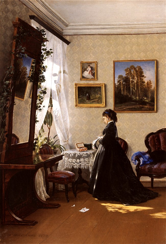 Siskin, Ivan Ivanovic - Pred zrcadlem (1870)