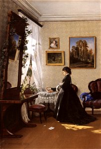 Siskin, Ivan Ivanovic - Pred zrcadlem (1870)