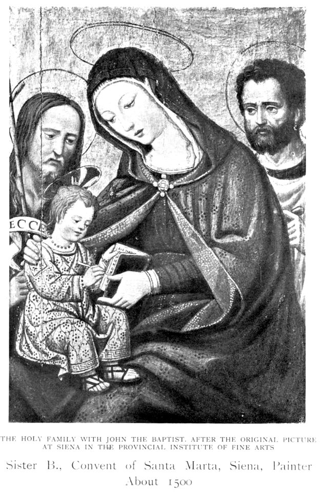 Sister B. - Holy Family with John the Baptist from the convent of Santa Marta, Siena