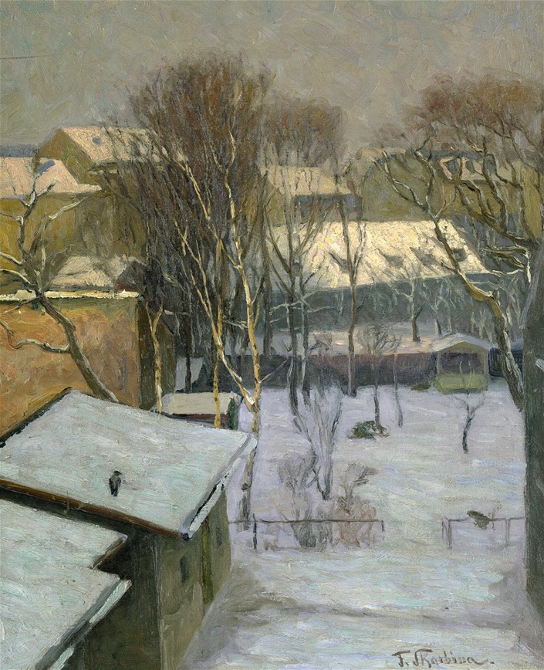 Skarbina Blick aus dem Atelierfenster