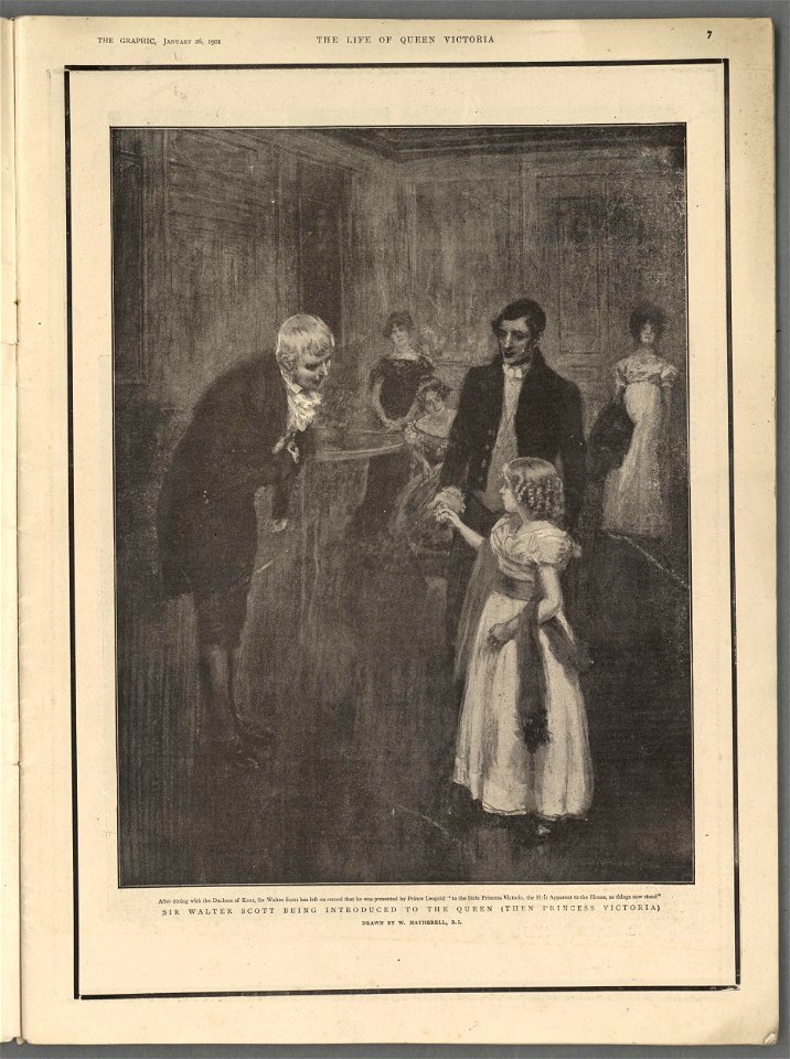 Sir Walter Scott being introduced to the Queen (then Princess Victoria) (5254865)