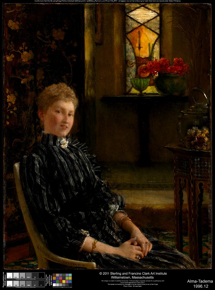 Sir Lawrence Alma-Tadema - Portrait of Mrs. Ralph Sneyd (Mary Ellis Sneyd) - 1996.12 - Clark Art Institute