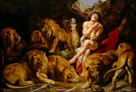 Sir Peter Paul Rubens - Daniel in the Lions' Den - Google Art Project