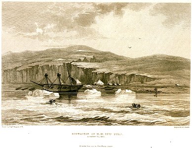 Situation of H.M. Ship Fury August 25th 1825 RMG PU6105