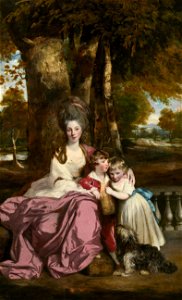 Sir Joshua Reynolds - Lady Elizabeth Delmé and Her Children - Google Art Project. Free illustration for personal and commercial use.