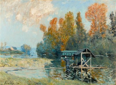 Les lavandières à Bougival, 1875